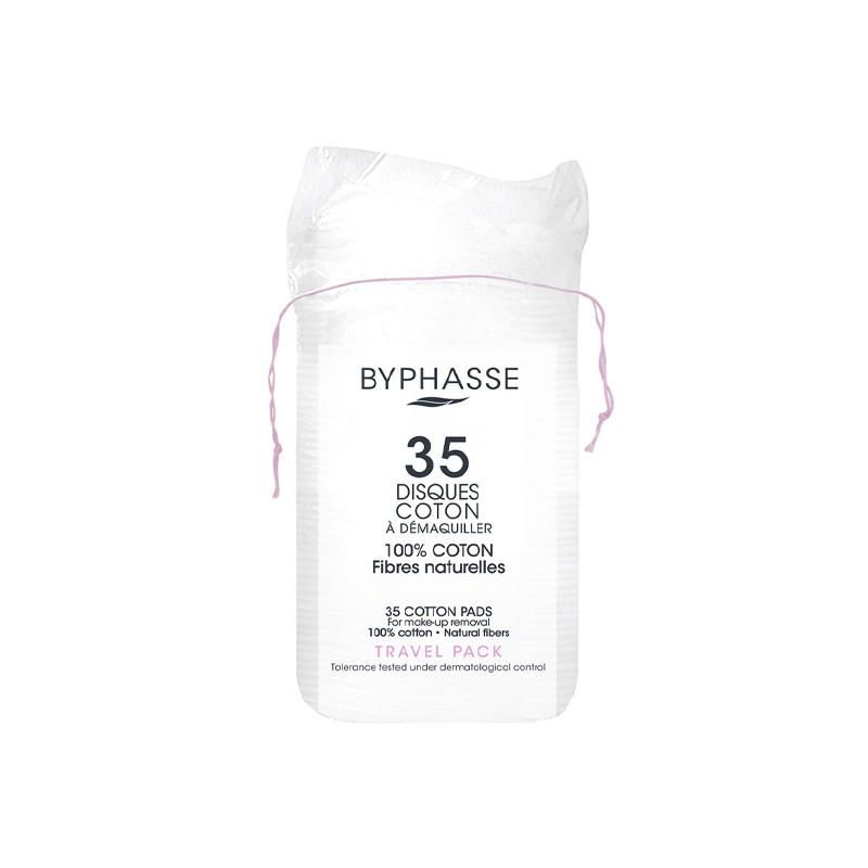BYPHASSE DISQUES COTON A DEMAQUILLER B/35-pharmashop