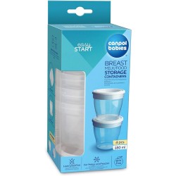 CANPOL POTS DE CONSERVATION 4 PCS 180ML-pharmashop