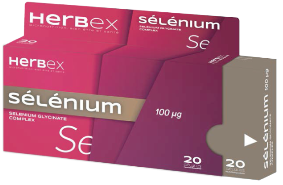 HERBEX SELENIUM 100 UG 20 GELULES-pharmashop