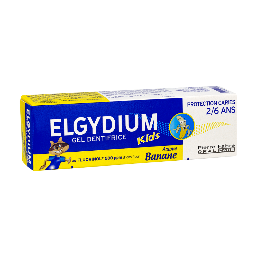 ELGYDIUM DENTIFRICE KIDS BANANE-pharmashop