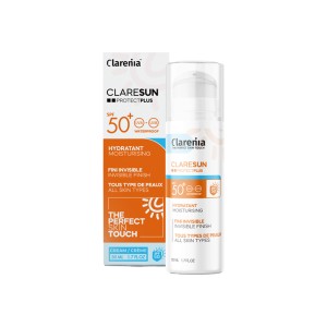 CLARENIA CLARESUN PROTECT PLUS HYDRATANT INVISIBLE SPF50+ 50ML-pharmashop