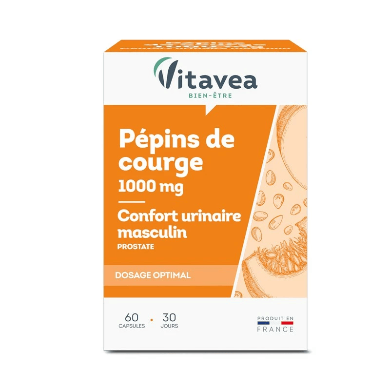 VITAVEA PEPINS DE COURGE 1000MG 60 CAPSULES-pharmashop
