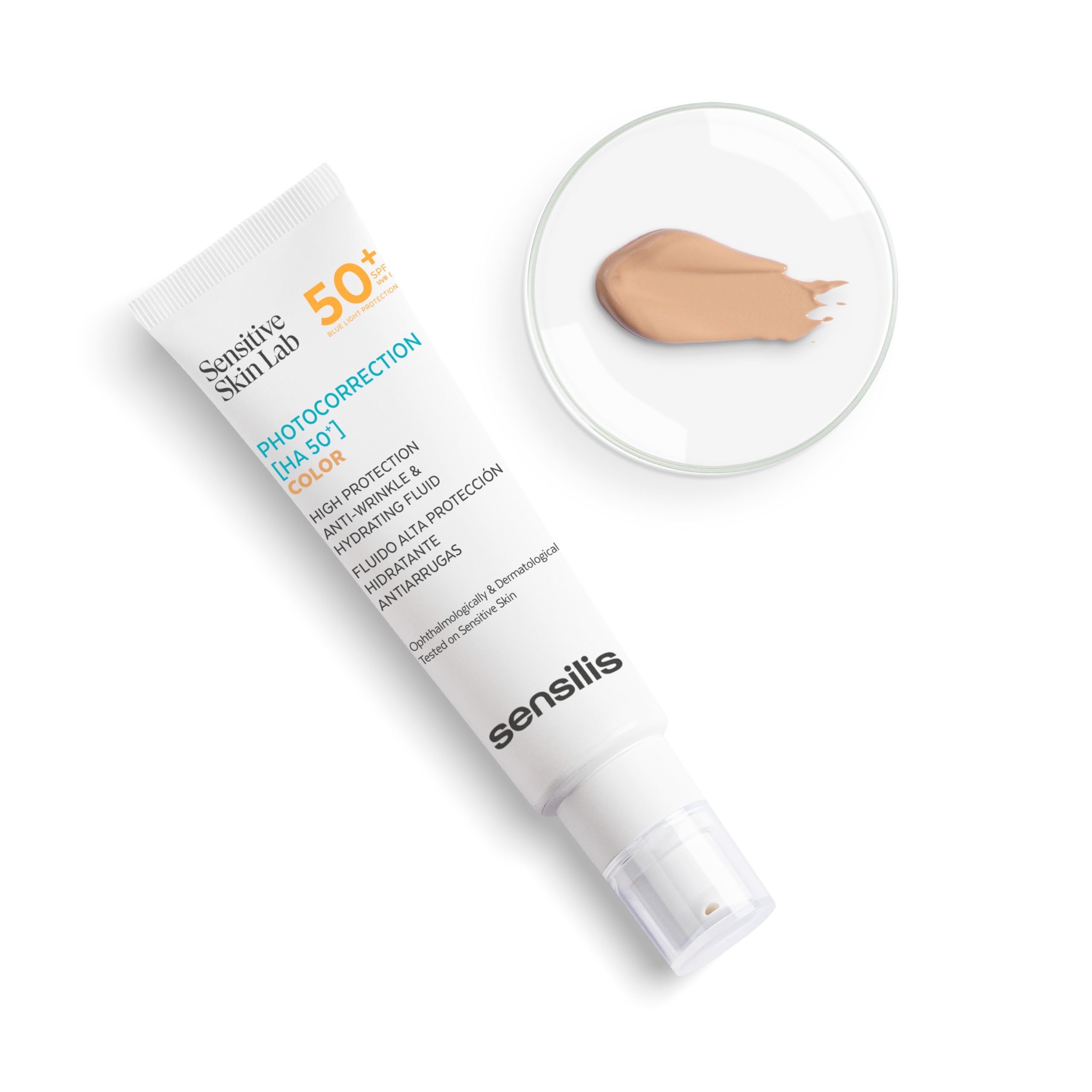 SENSILIS PHOTOCORRECTION [HA 50+] ECRAN FLUID TEINTE SPF 50 50ML pharmashop