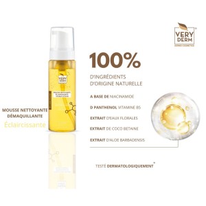 VERY DERM MOUSSE NETTOYANTE ECLAIRCISSANTE DOUBLE ACTION  200ML-pharmashop