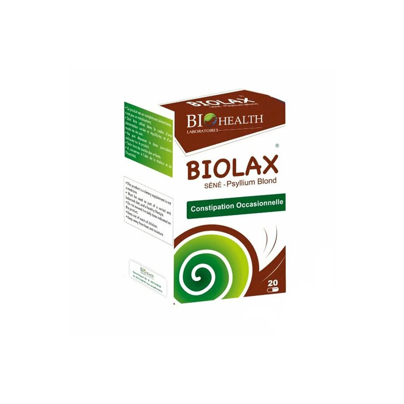 BIOHEALTH BIOLAX 20 GELULES-pharmashop