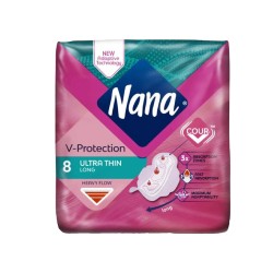 NANA V-PROTECTION SERVIETTES ULTRA LONG 8 PIECES-pharmashop