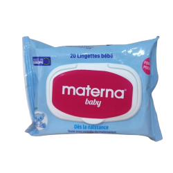 MATERNA LINGETTES FORMAT POCKET BOITE DE 20
