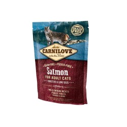 CARNILOVE CROQUETTE SAUMON CHAT POILS LONGS 400ML-pharmashop