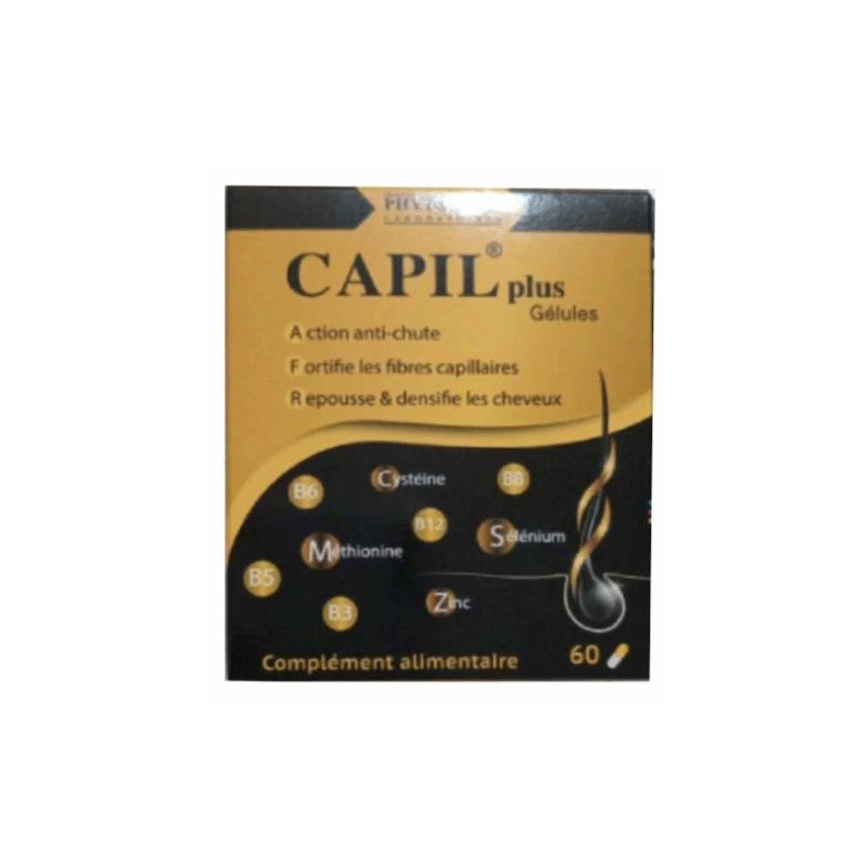 CAPIL PLUS ANTI CHUTE CHEVEUX 60 GELULES-pharmashop