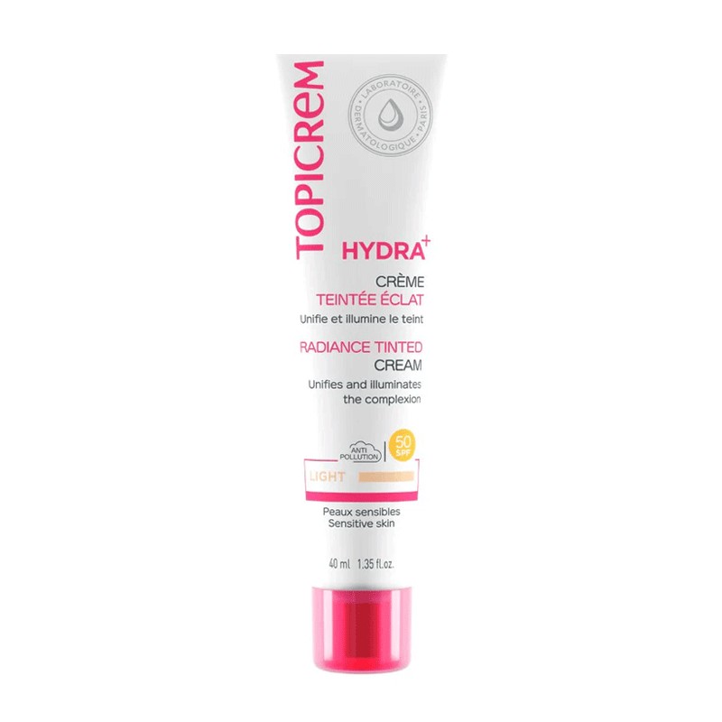 TOPICREM HYDRA+ CREME TEINTEE ECLAT LIGHT SPF50 40ML-pharmashop