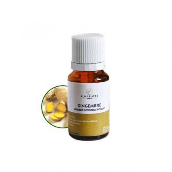 ALMAFLORE Huile Essentielle de gingembre BIO, 10ML