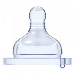 CHICCO LOT DE 2 TETINES SILICONE 0M+