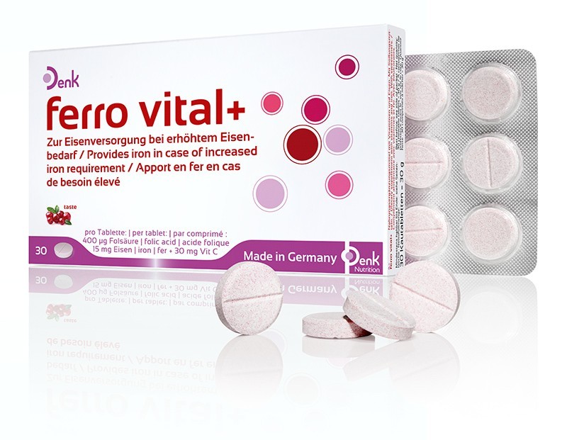 DENK PHARMA ferro vital+ Denk, 30 comprimés
