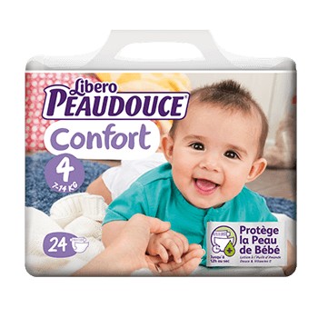 Peaudouce Confort 7-14 Kg  Taille 4 , 24 unités