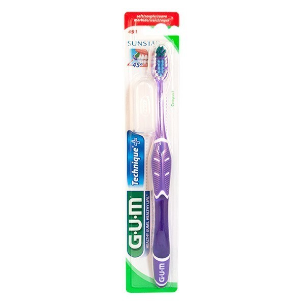 GUM Brosse à dents Technique Compact souple (491)