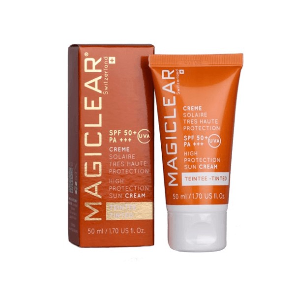 MAGICLEAR  Crème Solaire TEINTEE SPF 50+, 50ml