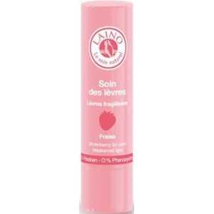 LAINO Soin des lèvres fragilisées goût fraise, 4g
