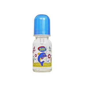 BABY PUR MINI-BIBERON EN VERRE 120ML BLEU -pharmashop