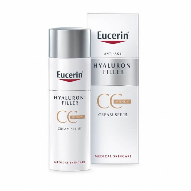 EUCERIN HYALURON FILLER CC CREAM MEDIUM SPF 15 50ML-pharmashop