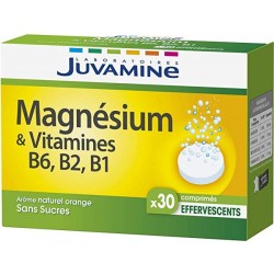 JUVAMINE MAGNESIUM & VITAMINES B6 B2 B1 30 COMPRIMES EFFERVESCENTS