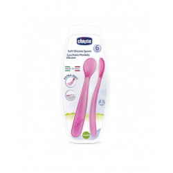 CHICCO CUILLERE SILICONE, 6M+, VERT