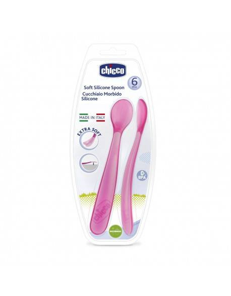 CHICCO CUILLERE SILICONE, 6M+, VERT