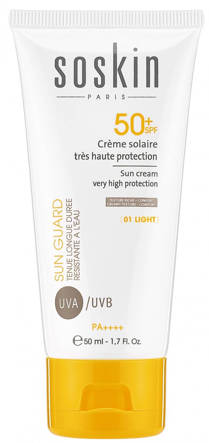SOSKIN CREME SOLAIRE TRES HAUTE PROTECTION TEINTEE SPF50+