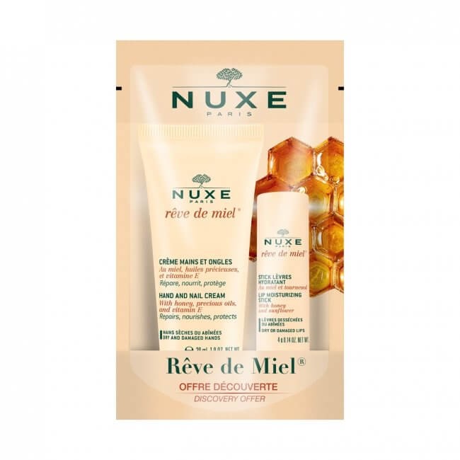 Nuxe Reve De Miel Stick Levres 4g + Cr Mains 30ml