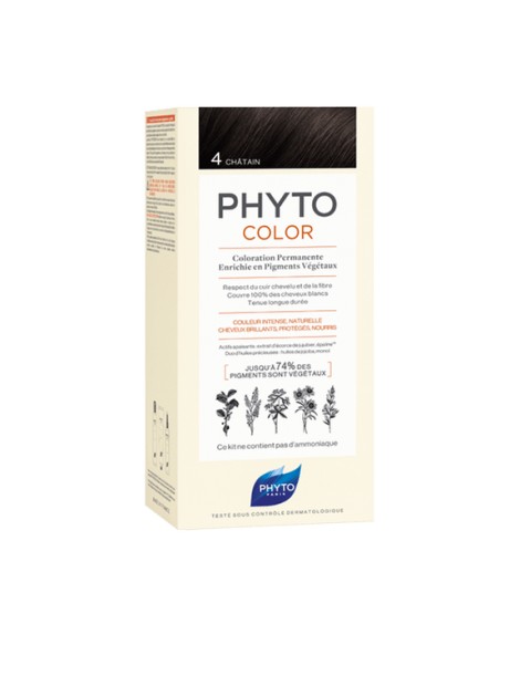 PHYTO Phytocolor Couleur Soin 4 Châtain, 1 kit