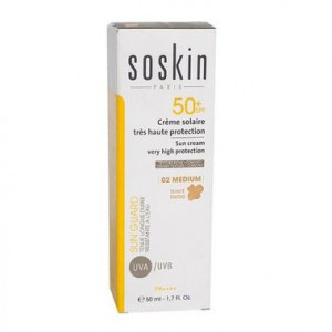 SOSKIN CREME SOLAIRE  TEINTEE MEDIUM SPF50+