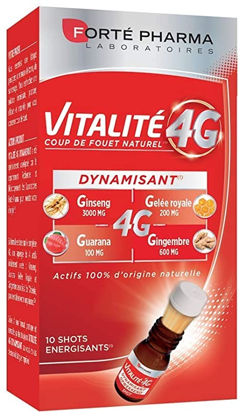 FORTE PHARMA VITALITE 4G DYNAMISANT, 10 AMPOULES