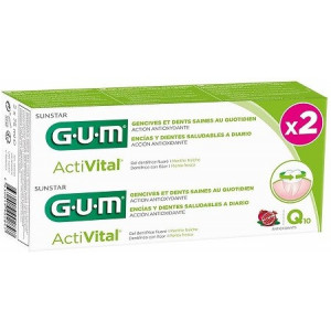 GUM ACTIVITAL DENTIFRICE GEL LOT DE 2 X 75ML